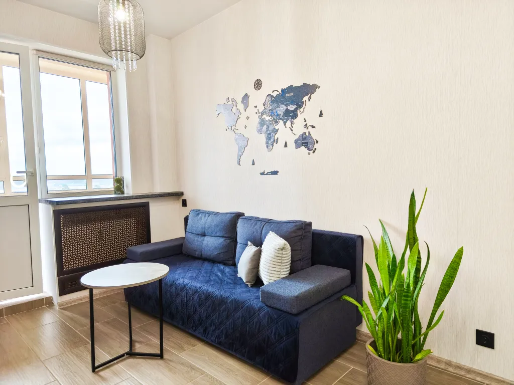 Квартира с просторной кухней-гостиной и видом на лес