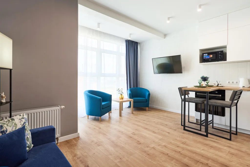 Уютная студия с панорамным видом в самом модном районе Минск Мир