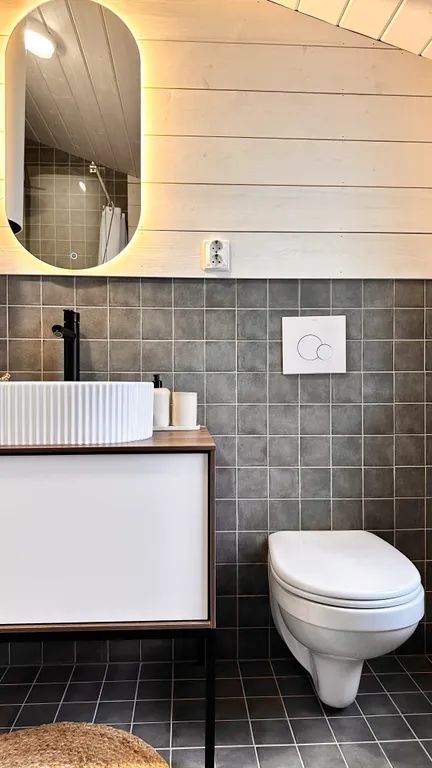 Панорамный барн в стиле Дубльдом с баней и чаном