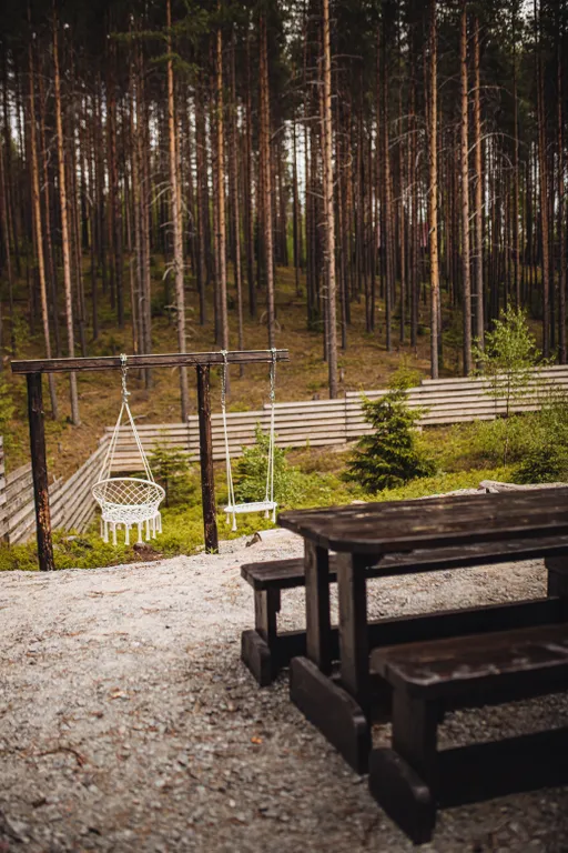 Домик в лесу с потрясающим видом из окна с банным комплексом