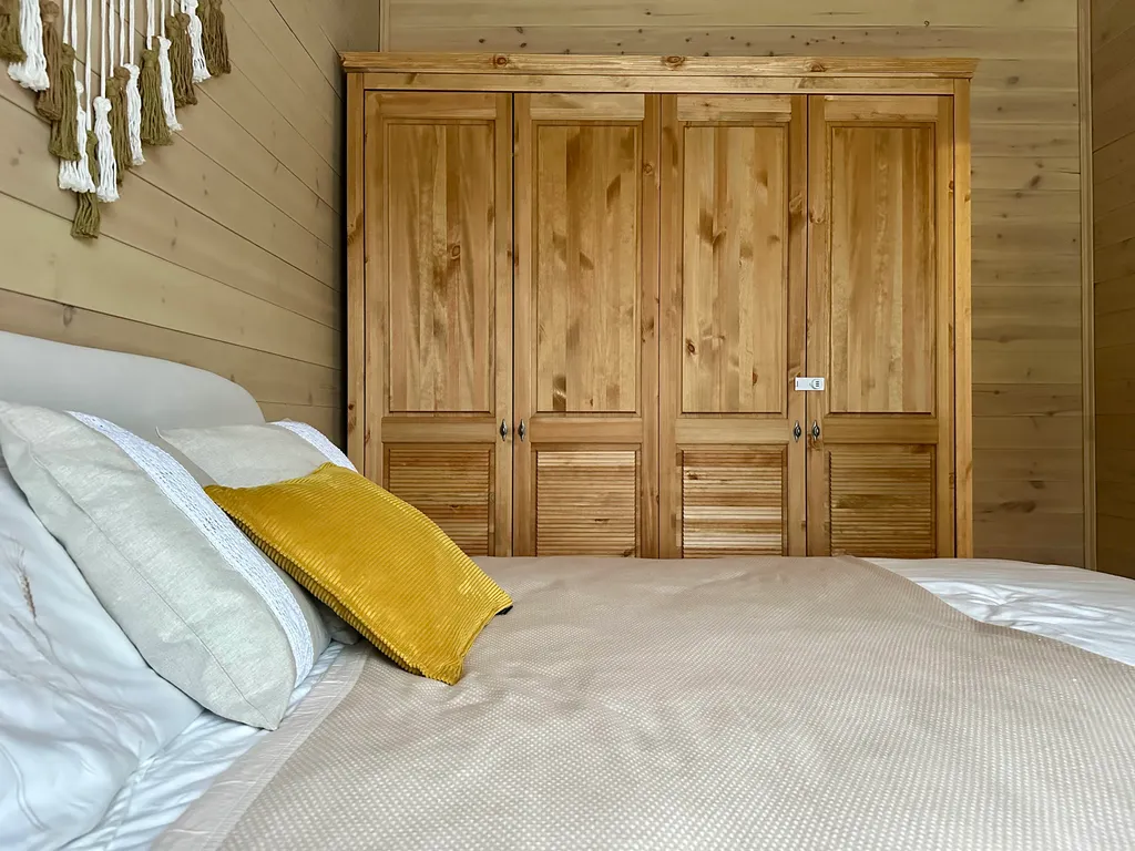 Домик в деревне На Бали Бывали с видом на лес