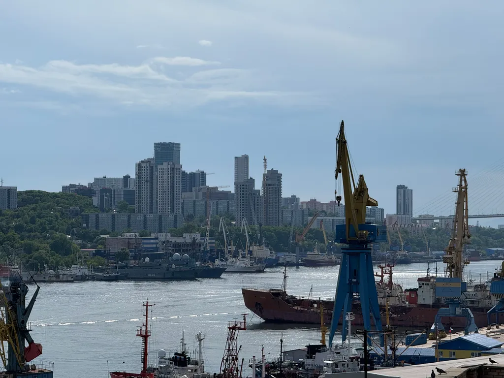 Видовая квартира у моря с гамаком, вид на золотой мост и море