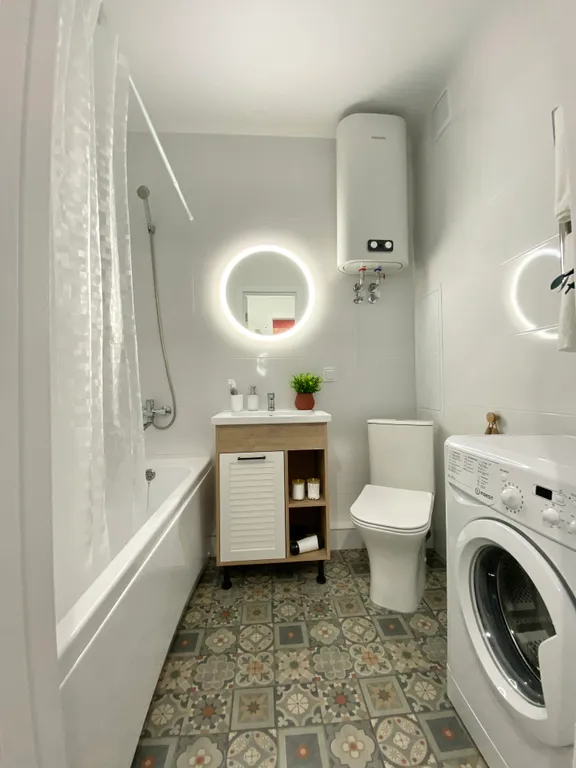 Скандинавская квартира с панорамным видом на город