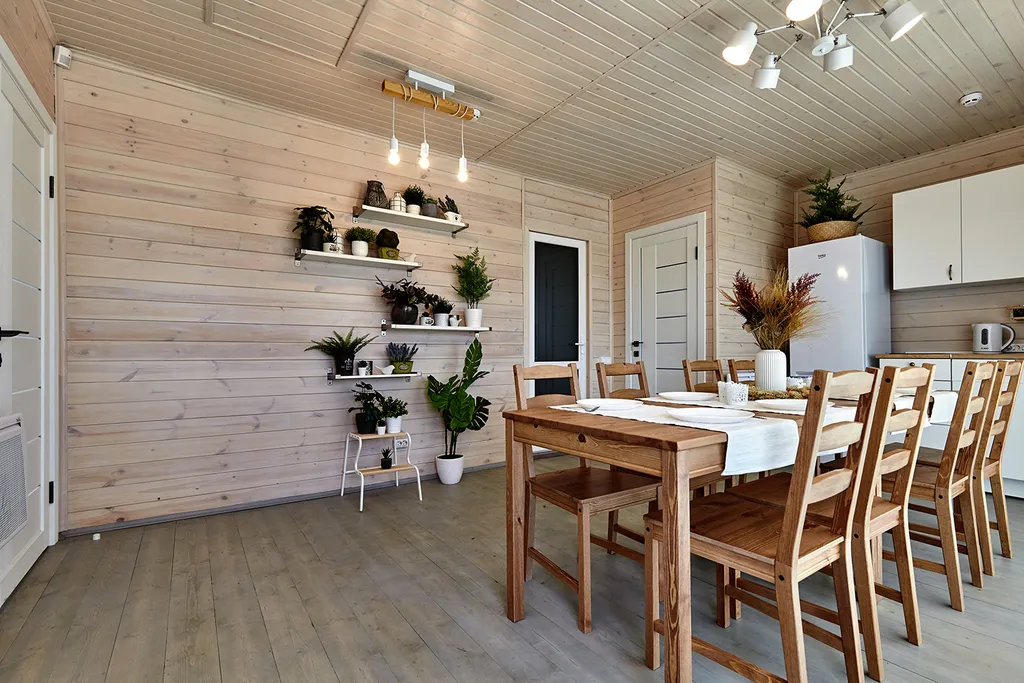 Чистый светлый коттедж с теплым бассейном и баней на дровах