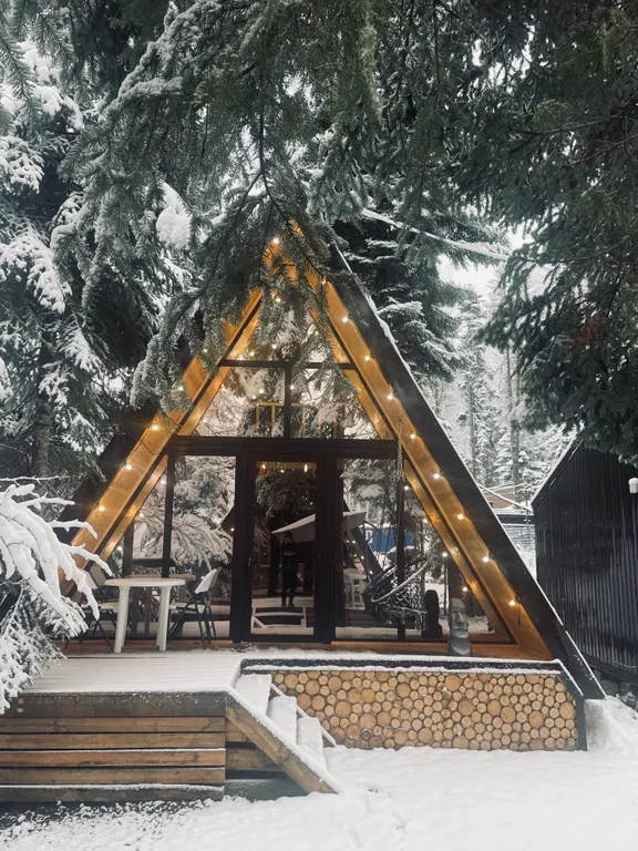 Коттедж А - фрейм — аренда посуточно в Архыз