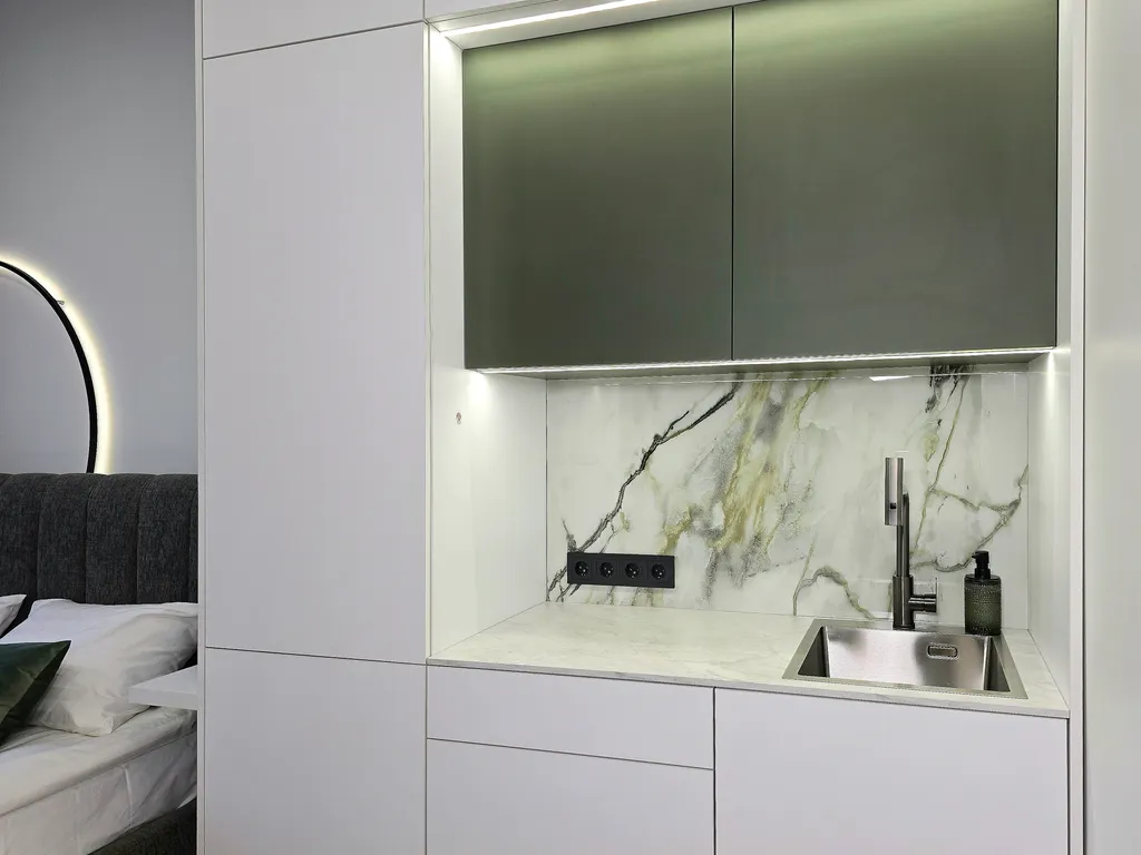 Квартира Апартаменты студия Apartnamore Олива 1 минута до моря — Зеленоградск