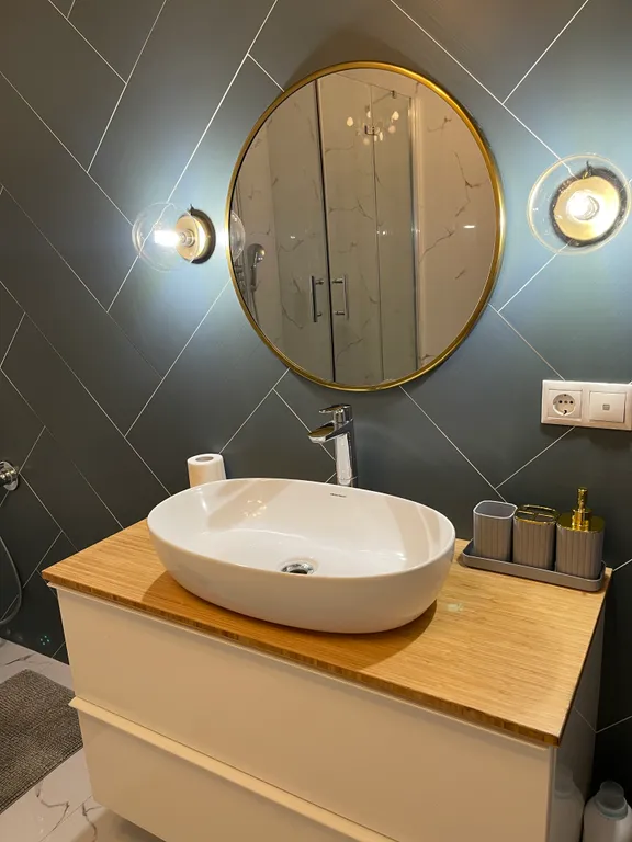 Уютный дом с баней, чаном и видом на горы