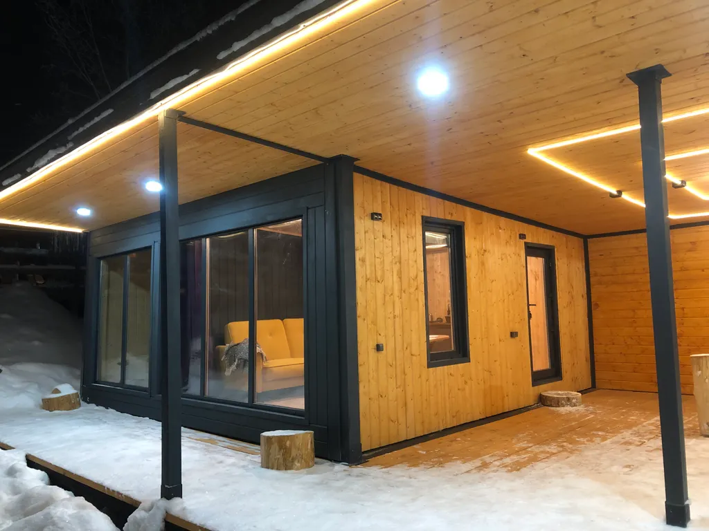 Дом с террасой и банным чаном