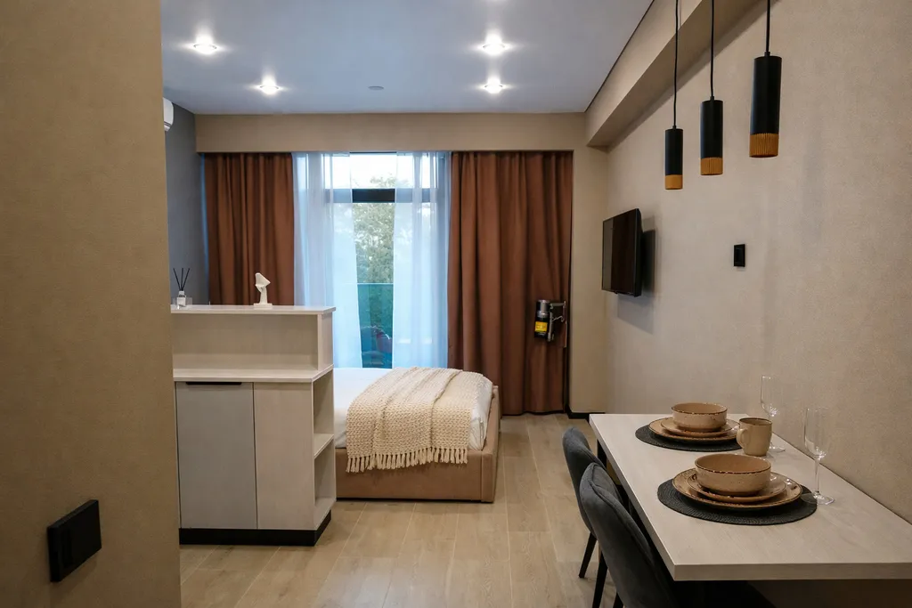 Комфортная студия с лоджией