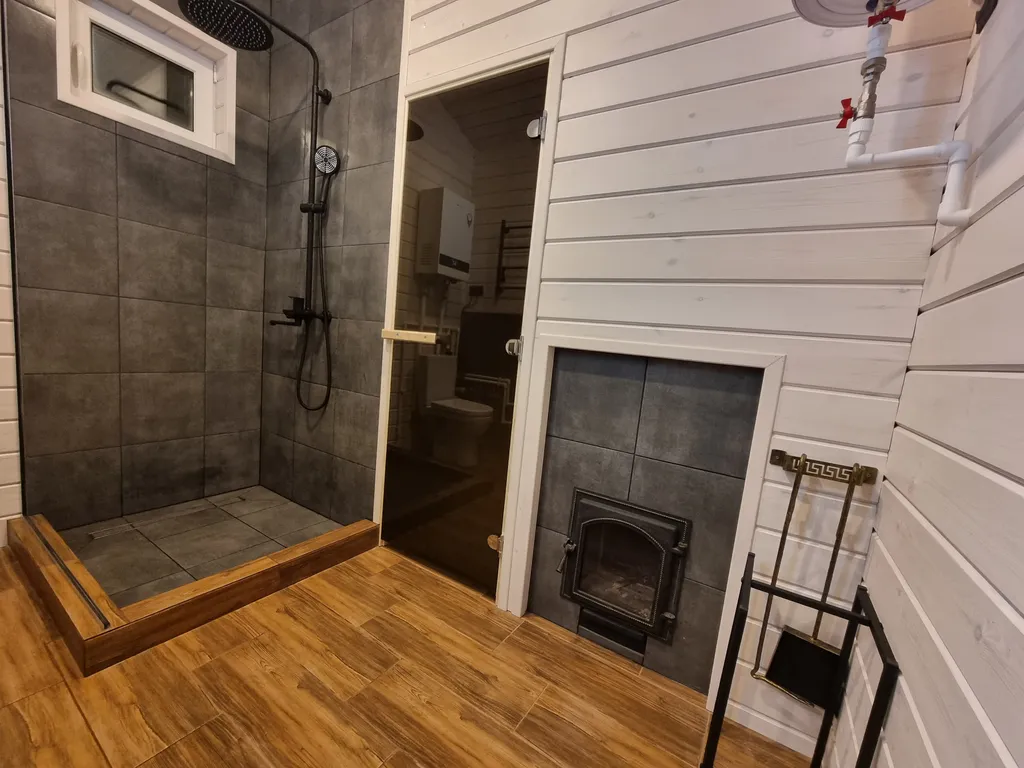 Дом с джакузи под открытым небом