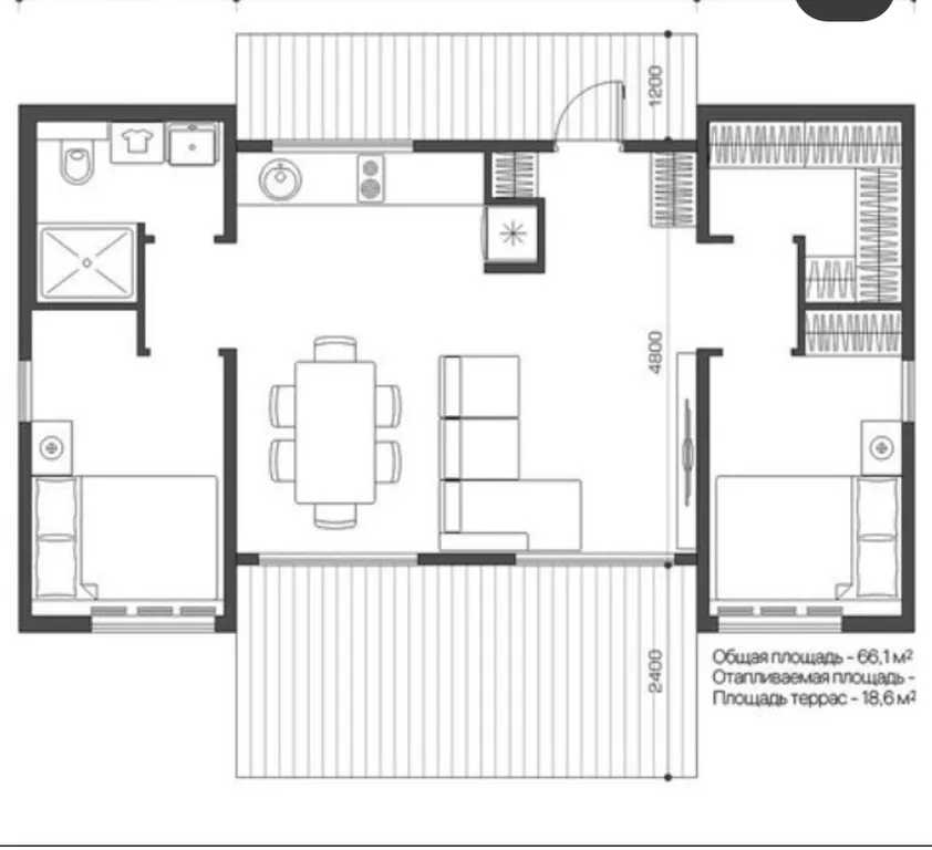 Новый современный стильный дом у озера Суходолье