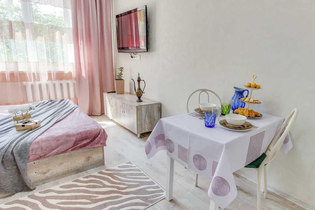 Уютная студия с мини-кухней и санузлом — комфорт