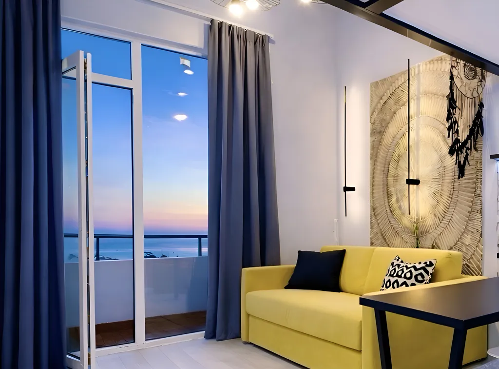 Двухуровневая квартира с шикарным панорамным видом на море — аренда посуточно в Адлер