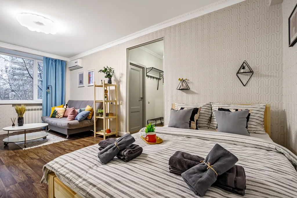 Квартира Квартира Belorusskaya railway station cozy apartment with parking — Москва