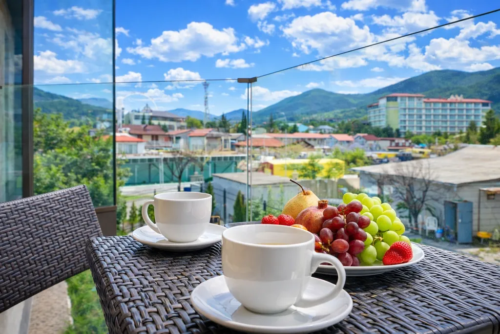 Квартира Квартира Лофт студия с балконом и видом на море и горы — Лазаревское