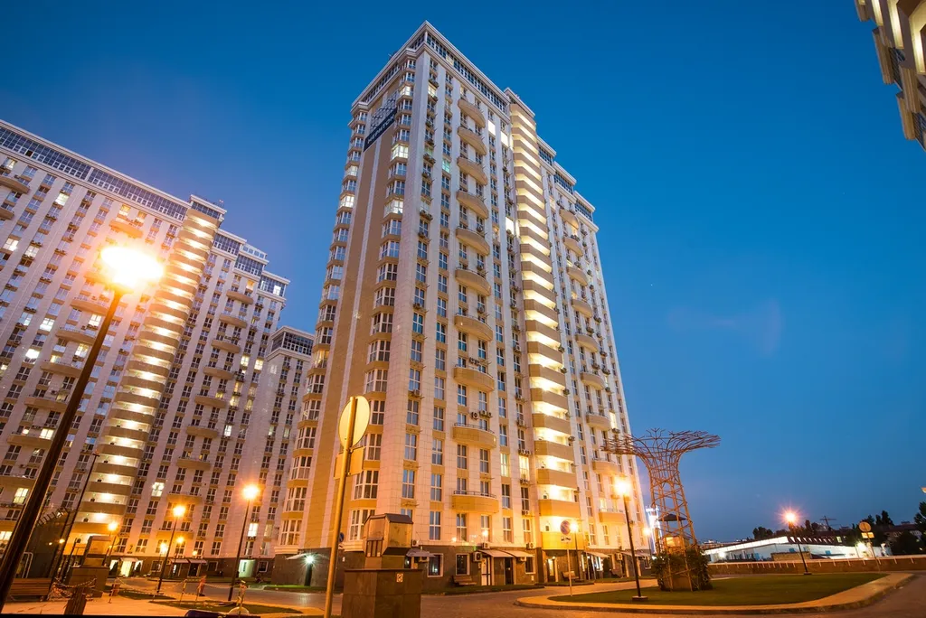 Квартира Квартира Центр Краснодара, 22 этаж, smart tv — Краснодар