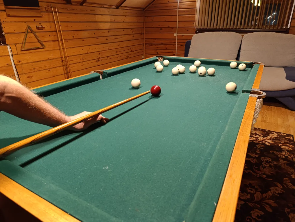 Дом на лесной опушке с банeй на дpовax и бильярдом