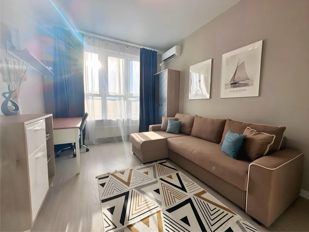 Стильная 2-комнатная квартира для большой компании