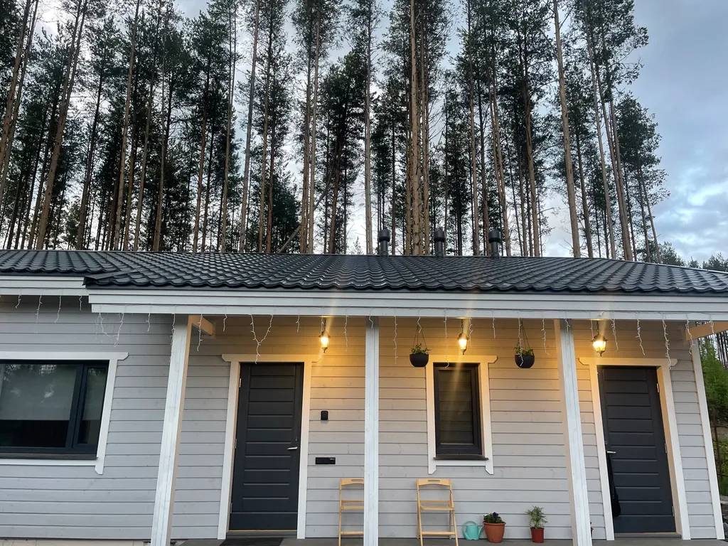 Уютный дом с живописным видом на лес