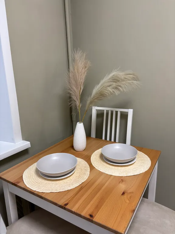 Однокомнатная квартира в фисташковом цвете