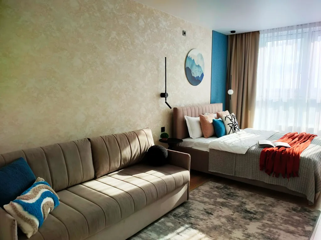 Квартира с красивой террасой на крыше дома в Белгороде