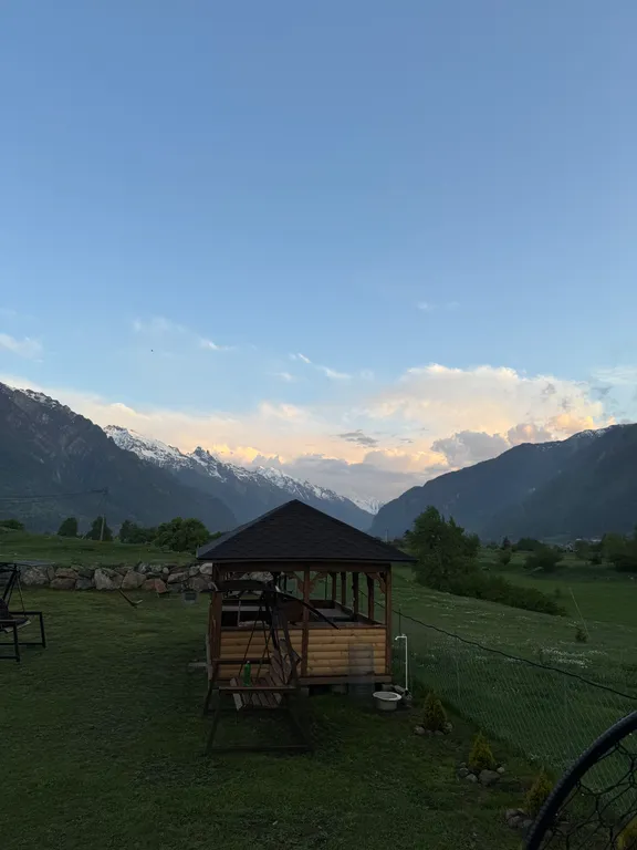 Барнхаус шикарным видом на горы