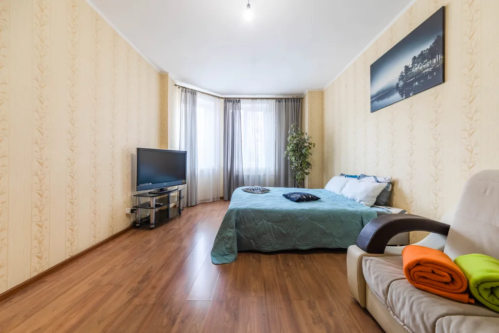 По домашнему уютная, чистая квартира