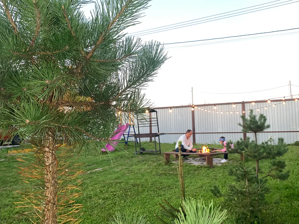 Семейная дача с сауной и камином