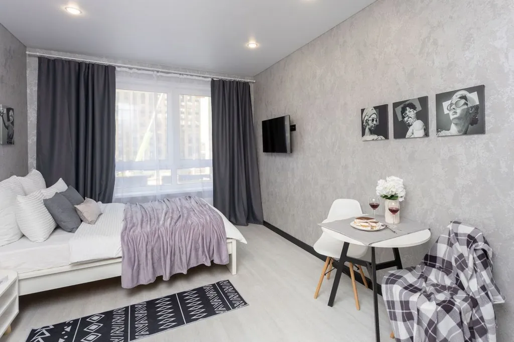 Уютная студия в ЖK Новатор с кондиционером