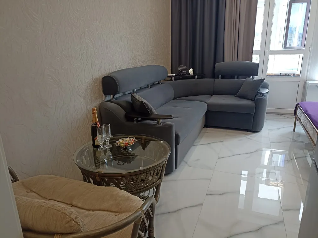 Квартира Отличная квартира-студия с видом на море на первой линии — Анапа