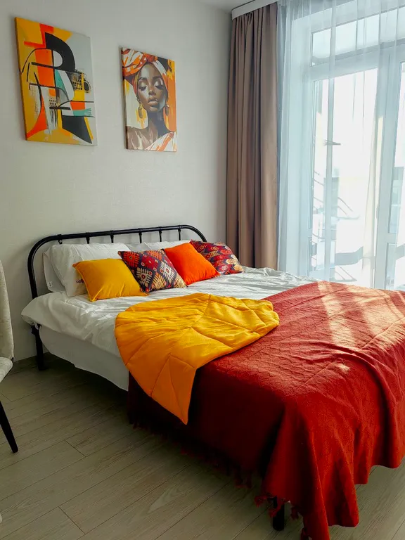 Зеленый уголок в городе, 15 мин до центра, квартира с самоваром