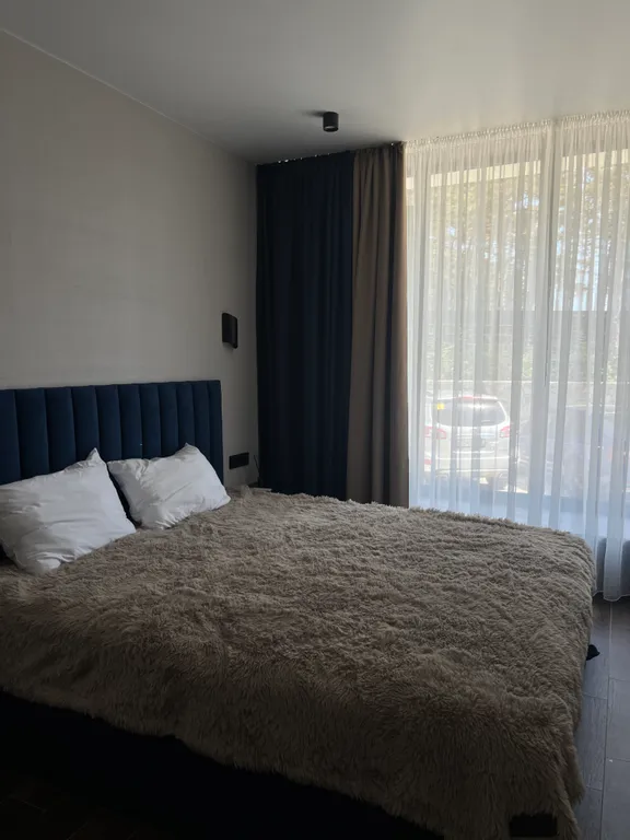 Квартира-студия в окружении хвойного леса и гор.