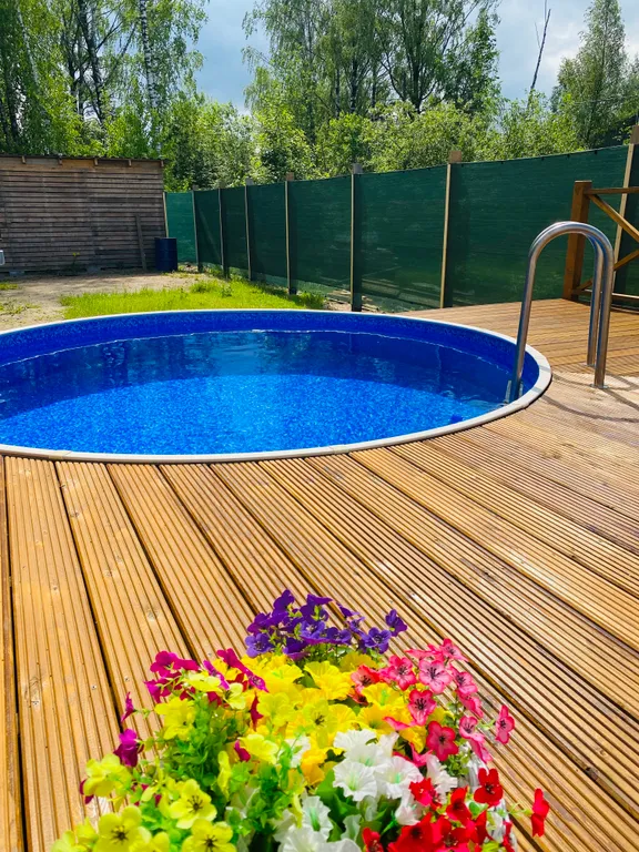 Домик с русской баней на дровах + сибирский банный чан