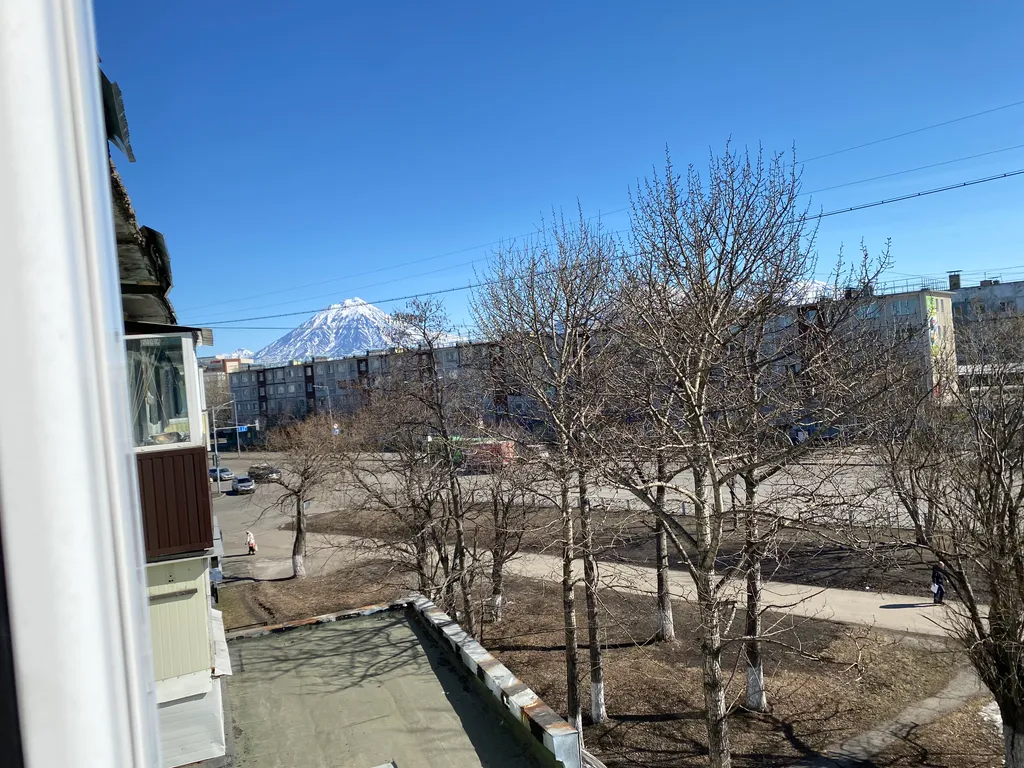 Уютная студия с видом на вулкан