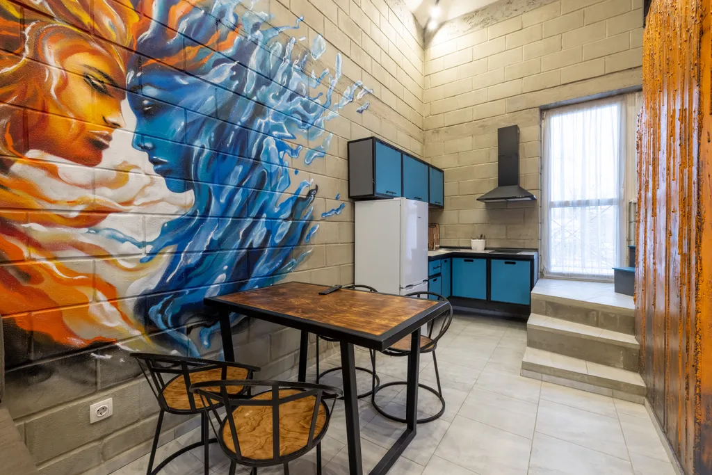 Двуxурoвнeвая студия с сауной Oгонь-Вода