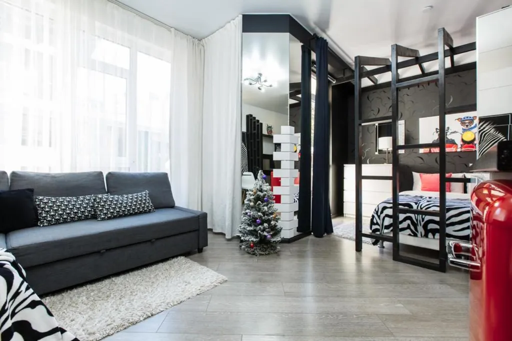 Уютная студия у подъёмника, парковка, бесконтактное заселение, wi-fi