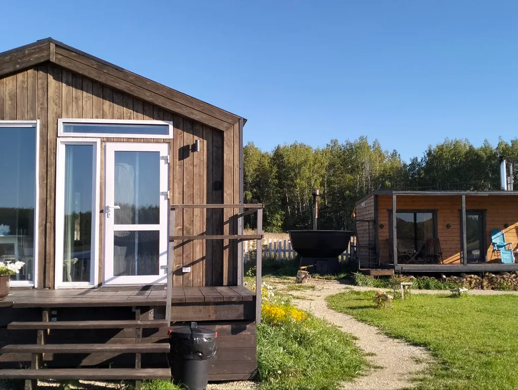 Уютный дом с баней и чаном