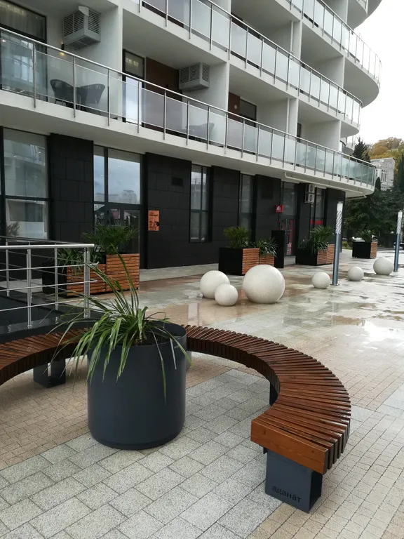 Квартира Квартира Cтудия в жилищном комплексес видом на горы и море — Алушта