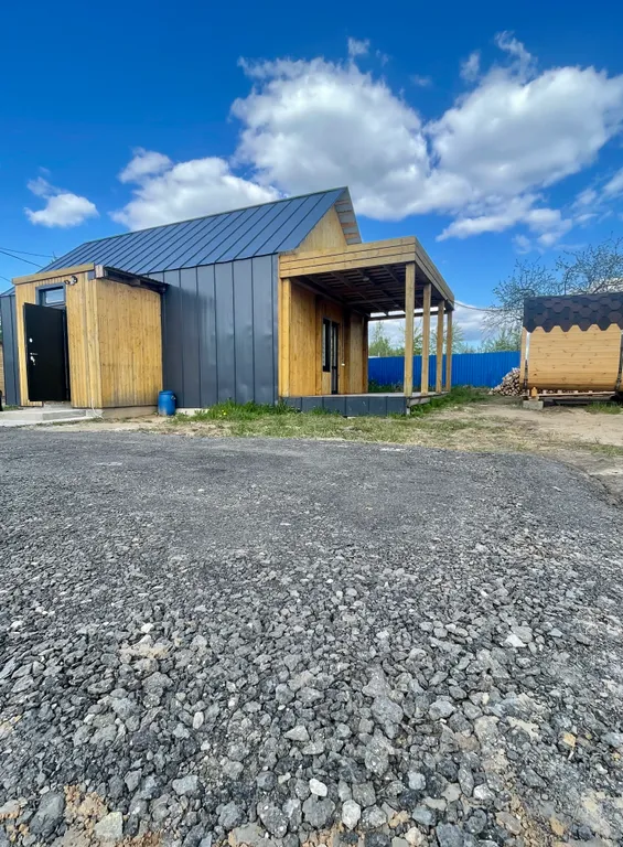 Новый дом в лофт стиле с баней