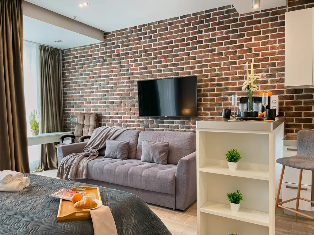 Квартира Улучшенные Loft видовые апартаменты метро ЦСКА 3 мин — Москва