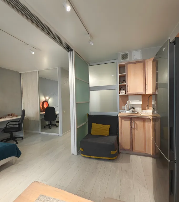 Квартира-студия с красивым видом