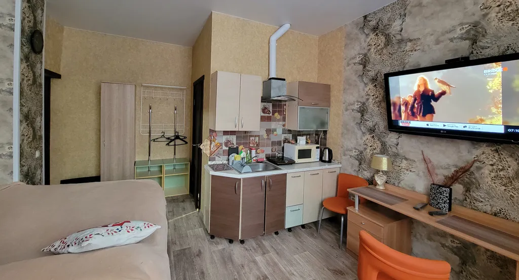 Уютная мини-студия для отдыха и сна в шаговой доступности от аэропорта