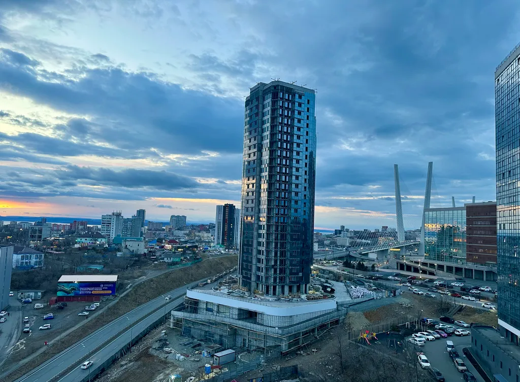 Квартира Квартира Студия рядом с Мариинским театром и видом на Золотой мост — Владивосток