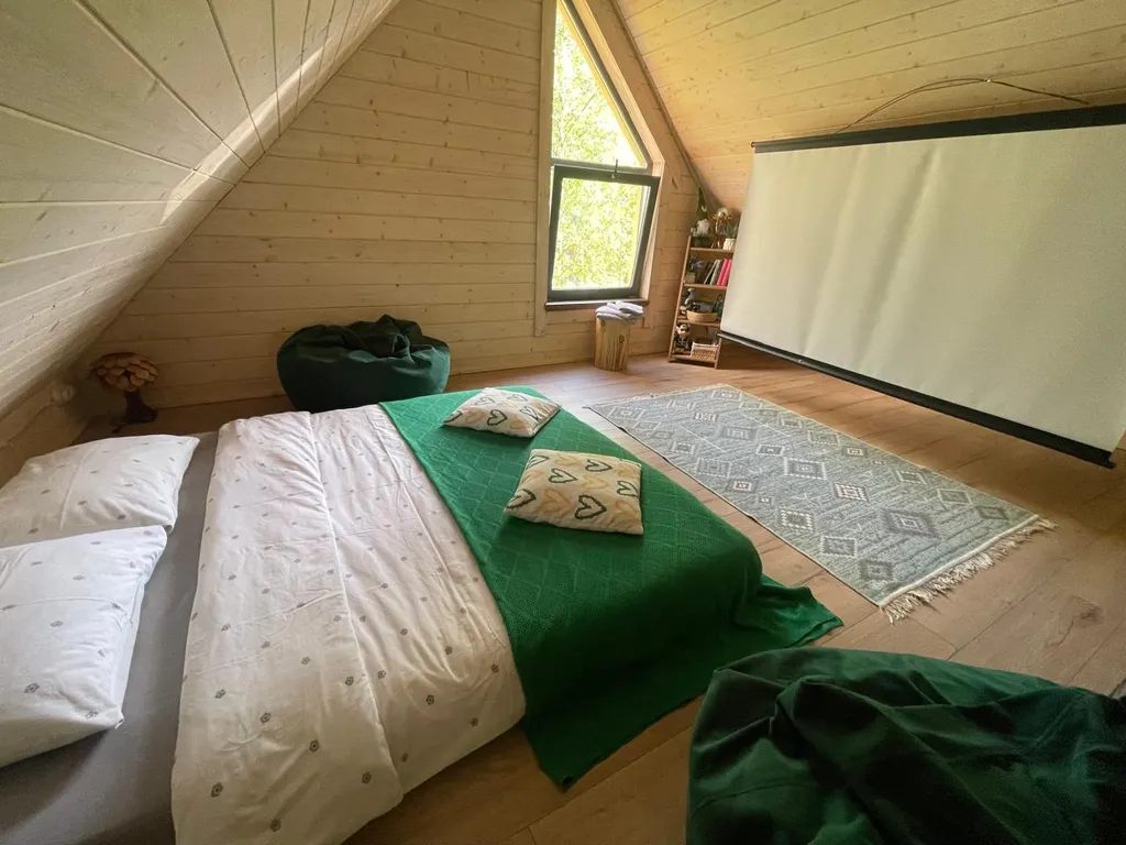 Уютный дом с купелью и камином Лесное Вдохновение