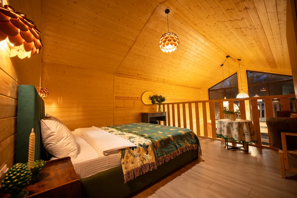 Коттедж с частной территорией и джакузи Green