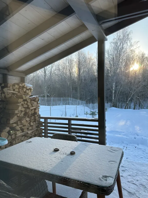 Лисий домик с камином