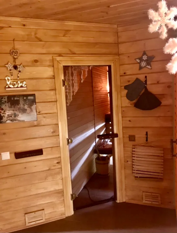 Деревянный домик со spa зоной