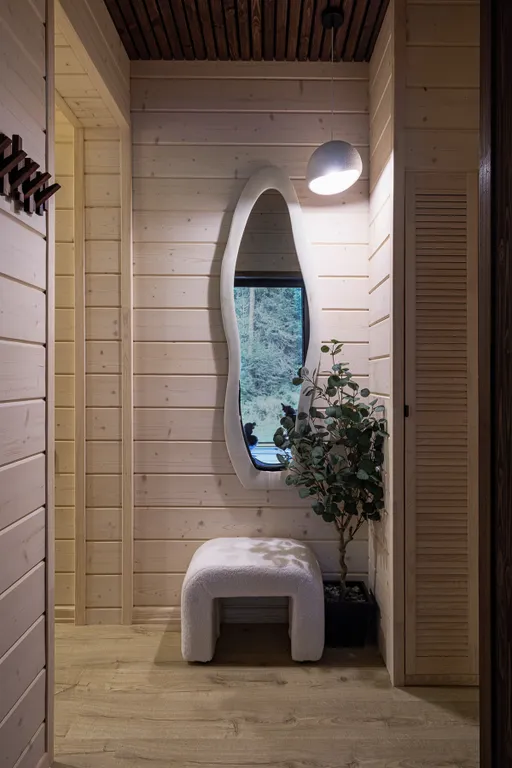 Премиальное шале с сауной и купелью в лесу.