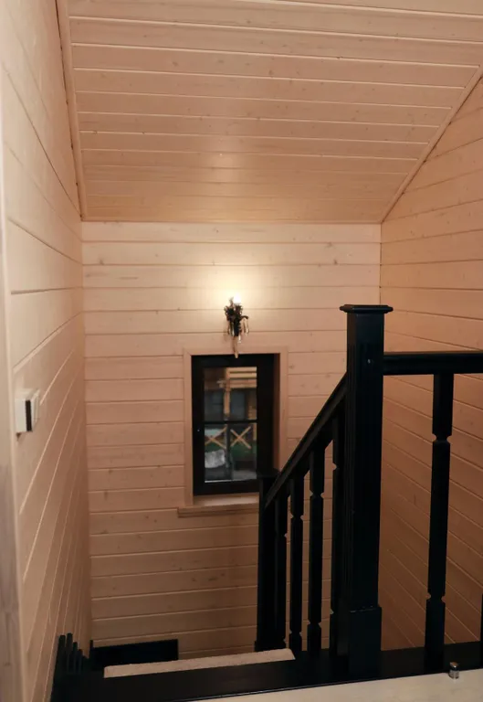 Шале с видом на горы и реку Moon House Arkhyz