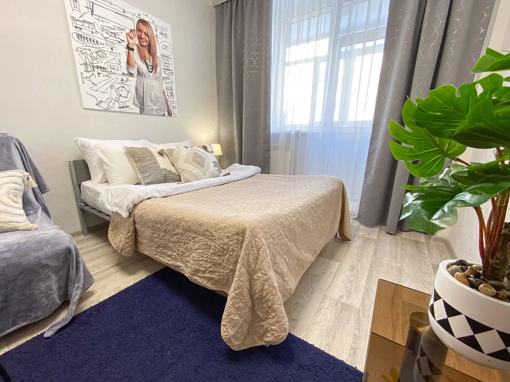 Светлая квартира с просторной лоджией